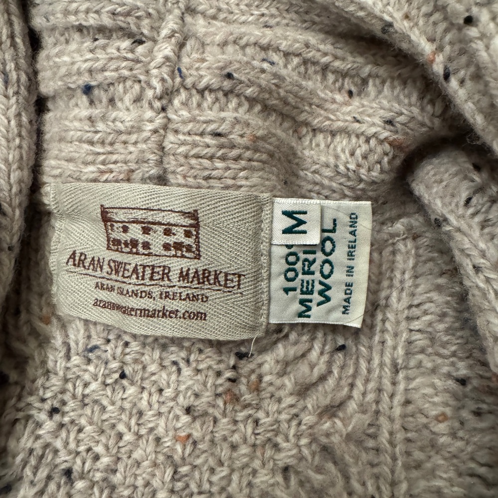 Chunky Wool Cardigan with Shawl Collar - Picture 3 of 5